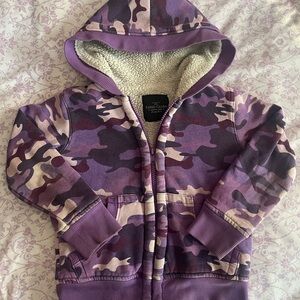 Faded Glory Kids Purple Camo Hoodie